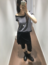 メル スカートパンツ (2color)