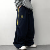 Eight shirring track training wide pants