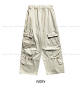 Woodin Diagonal Pocket Button Two-Way Cargo Pants