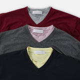 ボード レイヤリング ハーフ Tシャツ (round-neck)