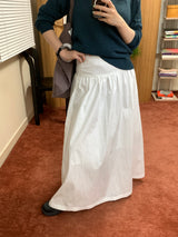 Dressy shirred skirt