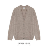 カシミアハッチラウンドカーディガン / Cashmere Hacchi Round Cardigan (7 colors)