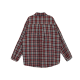 CHECK FRILL POCKET SHIRT (2 COLORS)