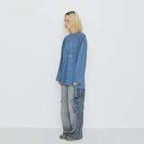 Into The Galaxy Pigment Long Sleeve T Light Blue