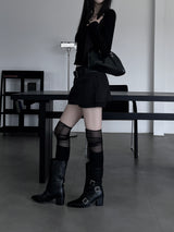 deep skirt pants