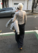(裏起毛) スタースタッドスウェットパンツ