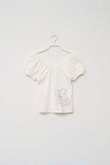 (W) Bloom Shirring Top