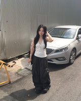 Nylon string cargo pants