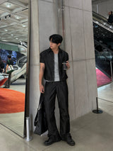 Glossy Flared Jeans
