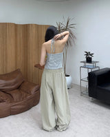 Para stripe halter sleeveless
