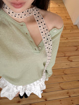 [MADE] Rules Button Henley Neck Knit