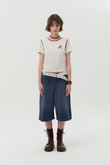 グラフィックリンガーTシャツ [WHITE]