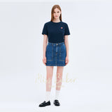 ハートバイカーパッチTシャツ ネイビー