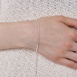 double snake chain bracelet
