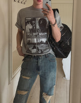 フリーズオーバーフィットプリントショートスリーブTシャツ