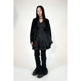 FAKE COLLAR CARDIGAN