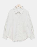 Hakyu Back-Button Loose-Fit Cotton Shirt