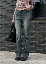 LINE BOOTS CUT DENIM
