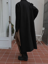Pleddy French Chin Strap Wool Coat (2color)