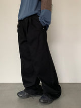 Tsukio Pintuck Cotton Wide Pants
