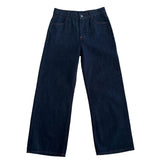 Penny Red Stitch Raw Wide Denim Pants