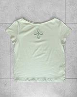 BLOOM CUT-OUT SHORT SLEEVE T-SHIRT
