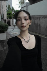 26FW★ SCULPTED U-NECK LONG SLEEVE