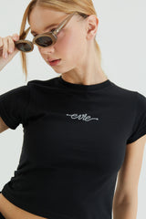 EVIE baby TEE BLACK