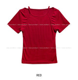 Sonya Whole Slit Layered Short Sleeve T-shirt