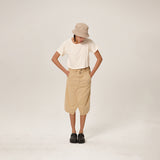 Samar Crop T-Shirt Beige