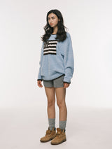 P.O.M FLUFFY SHORTS GREY