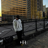 [HFORUS MADE]Forus Knitted pleats U - kneck long sleeves IN IVORY