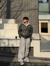Rivet parasuit sweat pants