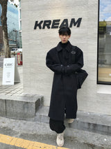Runer Classic Balmacaan Long Coat 3C