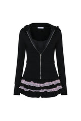 Baby Dolly Zip-up (black)