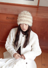 Teddy Bear Beanie - Beige