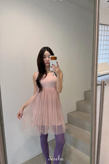 バレリーナシフォンレイヤードレス