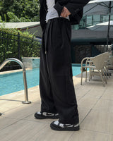 LUMI Back Banding Wide Slacks