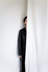 Faux leather jacket, Black