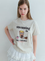 ショッピングベアTシャツ 2color