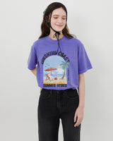 【MADE】SUNSHINE GHOST PRINT T-SHIRT [PURPLE]