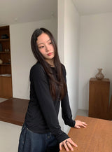 26SS★ [BAONHAUS] Ringchi Layered Span Round T-Shirt