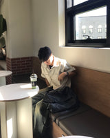 カーブドプリントバルーンパンツ