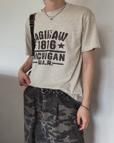 セグプリントクロップ半袖Tシャツ