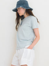 ベーシックコットンTシャツ- Sky blue