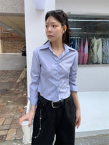 MULTI STRIPE SEMI SHIRT (2C)