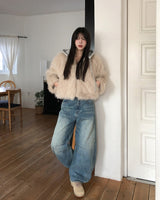 ハーススリットカーブデニムパンツ