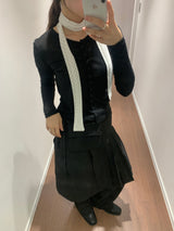 Vermel pleated skirt pants (2color)