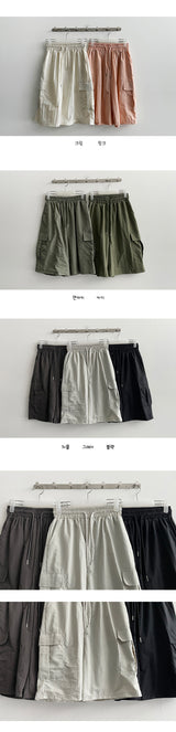 On New Nylon Basket Cargo Shorts