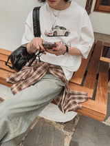 リンデルヴィンテージオールドカーショートスリーブTシャツ